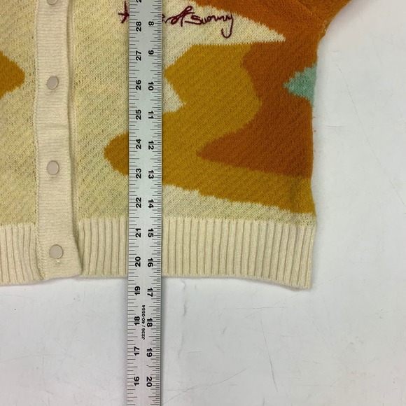 Rehab Lab House of Sunny Style Landscape Cropped Cardigan Sweater OSFM SIze F - Picture 15 of 15